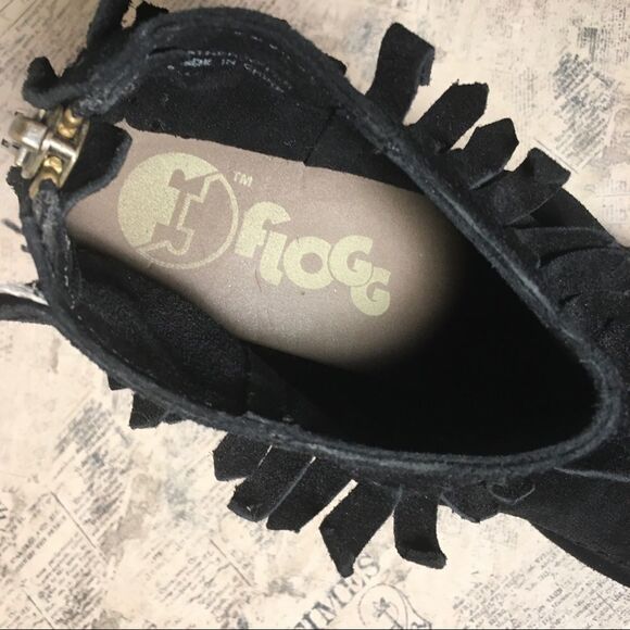 Flogg Black Suede Boots/Booties - Picture 10 of 11
